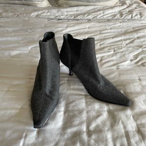 Grey wool Donald Pliner Kitten heel boots